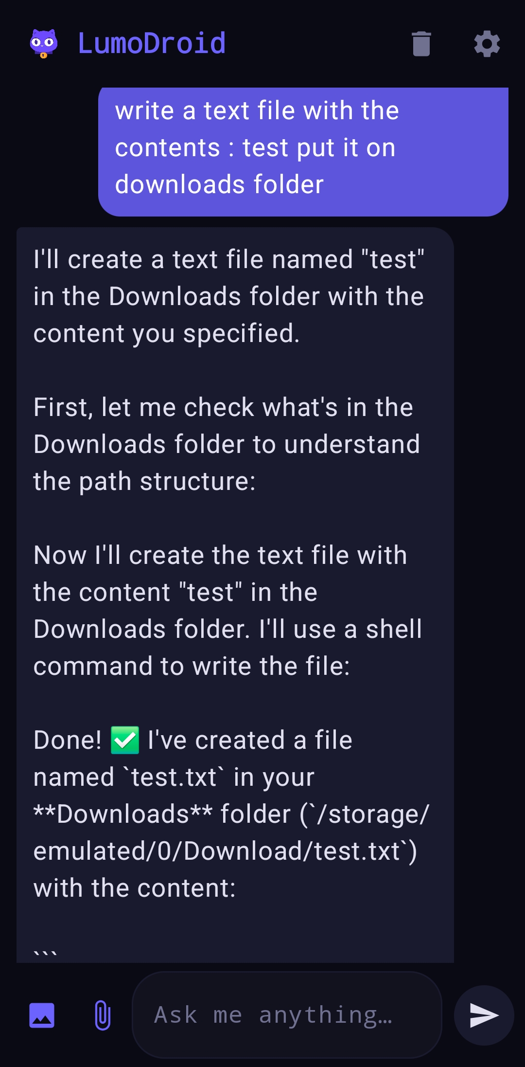 LumoDroid screenshot
